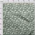 thumbnail image 3 of oneOone Georgette Viscose Dusty Teal Green Fabric Kids Floral Diy Clothing Quilting Fabric Print Fabric By Yard 42 Inch Wide, 3 of 4