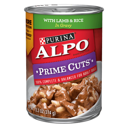 Purina ALPO Gravy Wet Dog Food, Prime Cuts With Lamb & Rice in Gravy - 13.2 oz.