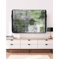 thumbnail image 3 of Sage Green Grey Outdoor TV Cover 48 to 50 inch Modern Graffiti Brush Art Abstract Waterproof Dustproof TV Covers for Outside with Zipper Remote Control Pocket Flat Screen Protectors, 3 of 7