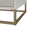 thumbnail image 2 of Table d’appoint Kelly de Novogratz, blanc et taupe, 2 of 9