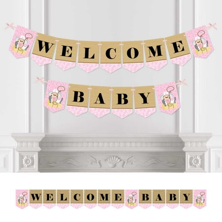 Big Dot Of Happiness Little Cowgirl Baby Shower Bunting Banner