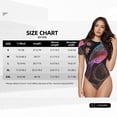 thumbnail image 5 of Vsdgher Bird4 Prinr Short Sleeve Body suit for Womens, Sexy Onesie One Piece Round Neck Bodysuit Shapewear Tummy Control-Medium, 5 of 7