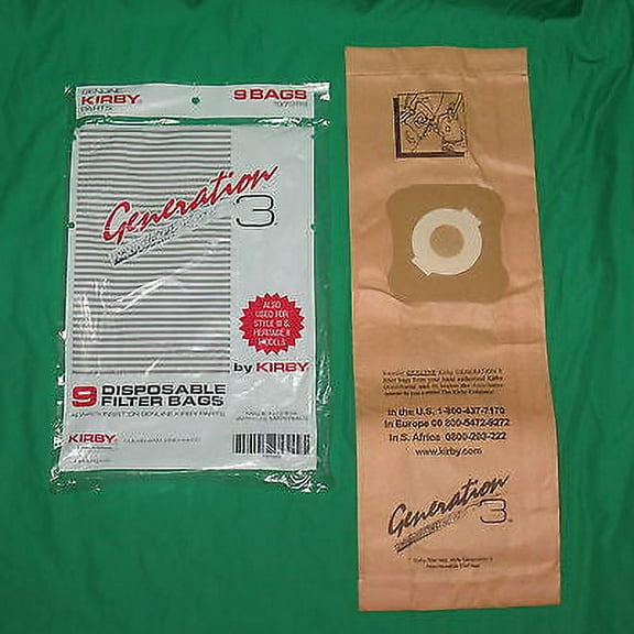 Genuine Kirby Vac Fit All Generation 3 G3 Vacuum Cleaner Bag OEM 197389A 197289S [54 Bags]