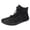 Black2, variant on KELINFONG Mens Womens Winter Snow Boots Warm Furry Lined Hiking Barefoot Boots Waterproof Wide Toe Box Ankle Boots