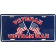 thumbnail image 1 of Veteran Vietnam War Metal License Plate, 1 of 1