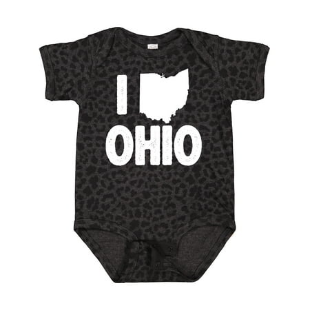 

Inktastic I Love Ohio with State Silhouette Gift Baby Boy or Baby Girl Bodysuit