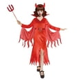 thumbnail image 1 of Devilish Devil Costume for Girls, Medium Size, Partyholic, 1 of 4