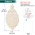 thumbnail image 3 of Sungmor Ornate Cast Iron Wall Art Plaque, Classical Woman Relief in French Country Style, Decorative Wall Sculpture - Vintage Hanging Decor for Home, Garden, or Patio, Antique White Finish, 3 of 8