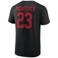 thumbnail image 3 of Men's Christian McCaffrey Black San Francisco 49ers Icon Player Name & Number T-Shirt, 3 of 5