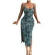 thumbnail image 1 of Vestido de Verano para las Mujeres, Vestido Largo Delgado Cuello Redondo sin Mangas de Impresión de Leopardo Sexy Hecho de Poliéster Ligero, Vestido Sexy para las Mujeres, 1 of 5