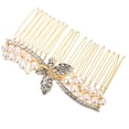 thumbnail image 3 of EeaseCA Bridal Hair Comb Rhinestone Hair Comb Wedding Hair Accessory Crystal Hair Side Comb, 3 of 7