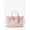 Powder Blush, variant on Women’s Carson Medium Logo Debossed Satchel (Powder Blush)