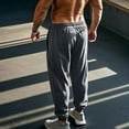 thumbnail image 5 of Diufon Men's Sweatpants Elastic Waist Drawstring Joggers Trousers Athletic Low Rise Sweatpants with Pockets, 5 of 10