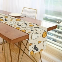 Yayeee Table Runner 70 inches Long Home Kitchen Dinning Party Decoration, Halloween Cute Ghosts