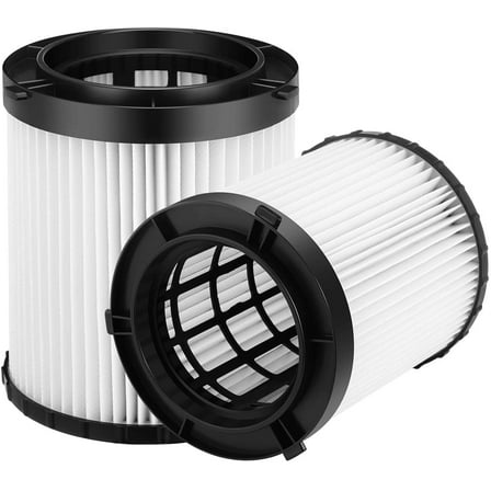 2 Pack True HEPA Replacement Filters for DEWALT DC500 (DC5001H) Cordless/Corded Wet/Dry Vacuum