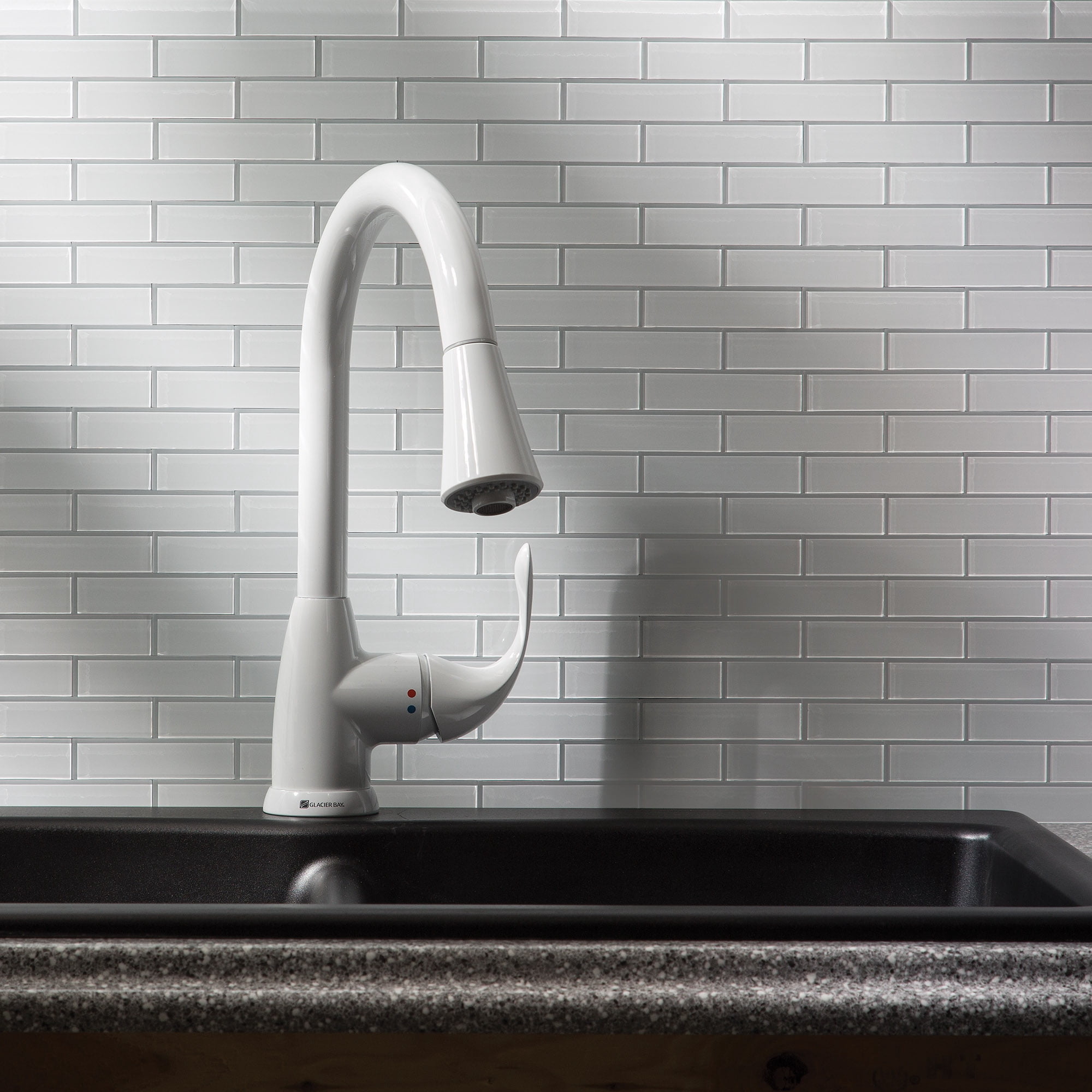 Aspect Peel and Stick Frost Matted Glass Backsplash Kit for Kitchen and Bathrooms (15 sq ft Kit)
