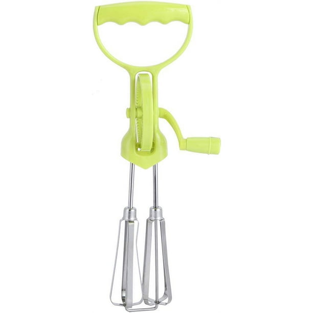Batidor de mano verde, mezclador de manivela de acero inoxidable clásico, batidor de mano, crema para mezclar, productos de panadería, utensilios de cocina para el hogar Sincero Electrónica