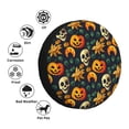 thumbnail image 5 of Spare Tire Cover, Halloween Skull Wheel Cover Tire Covers for Trailers Car Truck Camper Universal Tire Covering Fits Diameter 14 inch, 5 of 7