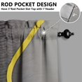 thumbnail image 3 of Marble Modern Geometric Flowers Abstract Kitchen Curtains - Vintage Tier Cafe Curtains for Bathroom Living RV Rod Pocket Window Drapes 36 Inch 2 Panels Set 28"x36" Window Treatment Tiers, 3 of 4