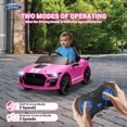 thumbnail image 4 of Ford Mustang GT500 Ride on Car for Kids, 12V Powered Ride on Toy with Remote Control, Bluetooth, Radio, Music, USB Port, LED Lights, 4 Wheels Suspension Electric Car for for 3-5 Years Boy Girl, 4 of 10