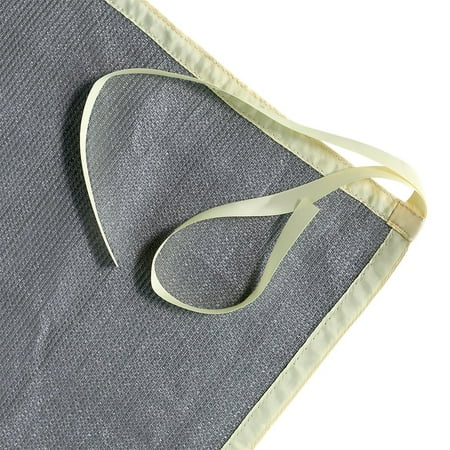 Shatex Shade Panel Block 90% of UV Rays with Ready-tie up Ribbon for Pergola/Greenhouses/Carport/Porch 10x10ft Grey