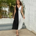 thumbnail image 5 of Half Black Half White Sleeveless Dress women clothing new arrivals dresses for woman dresses women summer, 5 of 6