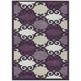 thumbnail image 2 of Addison Rugs Chantille Indoor/Outdoor Transitional Scrolls Eggplant Washable Rectangle Rug, 9' x 12', 2 of 6