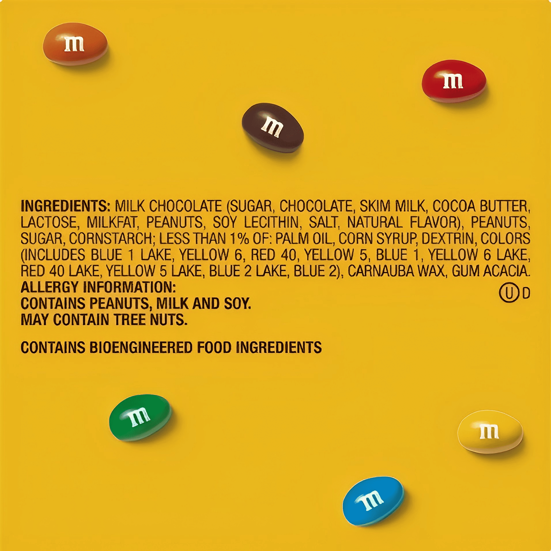 M&M'S Peanut Milk Chocolate Candy, 62 oz. Resealable Jar – Perfect for Snacks, Baking & Celebrations