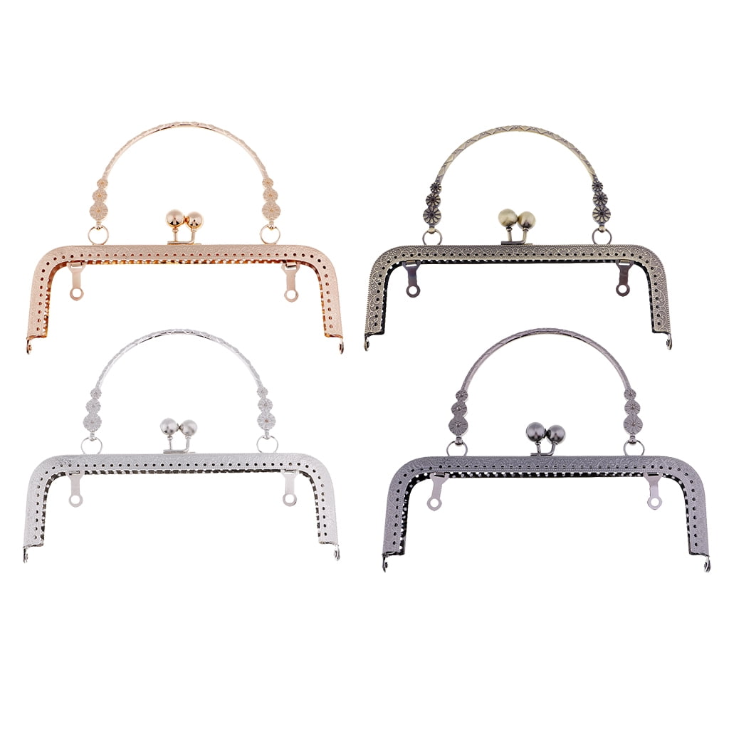 18cm Vintage Metal Frame Kiss Clasp Lock Handle Arch For DIY Purse Bag Making 18cm Vintage Metal Frame Kiss Clasp Lock Handle Arch For DIY Purse Bag Making