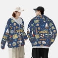 thumbnail image 4 of Balery Marine Nautical Sudadera ligera de manga larga con capucha y protección solar UPF 50+ para hombre y mujer, ideal para pesca y running-3X-Large, 4 of 7