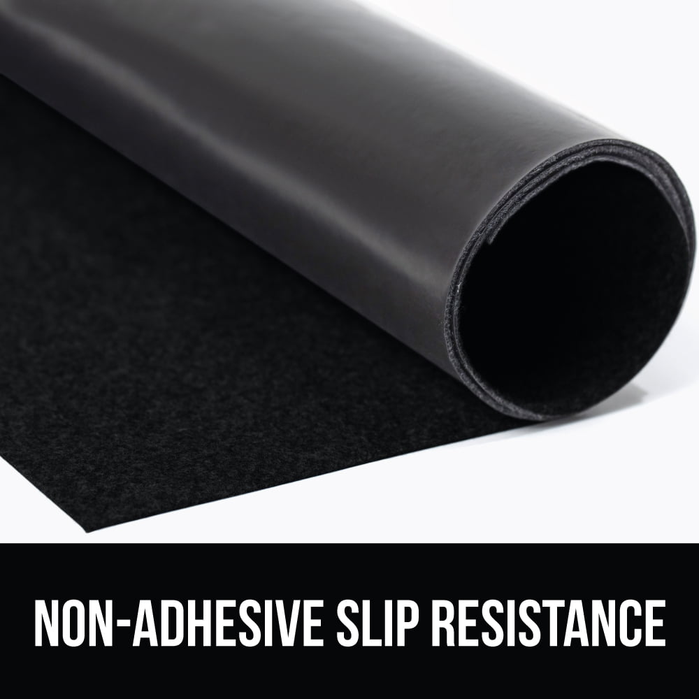 GORILLA GRIP LeakGuard Under Sink Mat, Waterproof Shelf Liner, Non-Adhesive, 24x24 Black