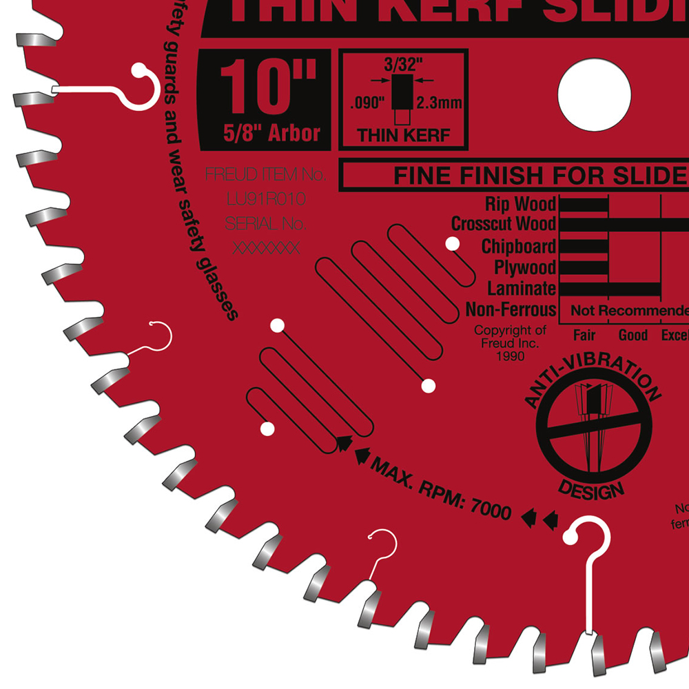 Freud LU91R010 10-Inch 60-TPI Carbide 