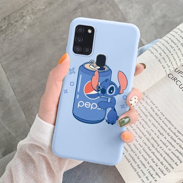 Funda de teléfono para Samsung Galaxy A21S A31 A41, carcasa trasera divertida de Stitch Love, Funda de silicona suave para Galaxy ya21s A 31 Coque qiuyongmign unisex