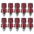thumbnail image 1 of 10 Uds. Conector de Terminal de soldadura niquelado de latón con rosca M6 de poste de encuadernación 0-380V, 1 of 8