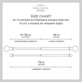 thumbnail image 4 of Exclusive Home Contemporary, Modern Matte Square Adjustable Double Curtain Rods Set, 36 in - 72 in, 4 of 8
