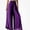 Purple, variant on Afuyipoi Women’s Palazzo Pants Chiffon High-Waisted Flowy Pants White M