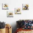thumbnail image 2 of HFDF Highland Cow Wall Art Wall Decor Rustic Style Funny Cow Bathtub Sunflower Pictures Farmhouse Humor Animal Toilet Cattle Painting Artwork for Living Room Kitchen Decoration 4Pcs 10x8inch Framed, 2 of 6