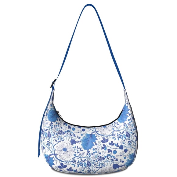 Sac à Bandoulière en Velours Côtelé avec Sangle Réglable pour Uvre d'Art Florale et Abeille Compact et Portable Parfait pour les Sorties de Printemps et d'Été