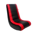 thumbnail image 3 of Rockme Chaise de Jeu Vidéo Rocker pour les Enfants Adolescents Adultes &amp; Garçons Ou Filles - Noir avec Rouge, 3 of 7