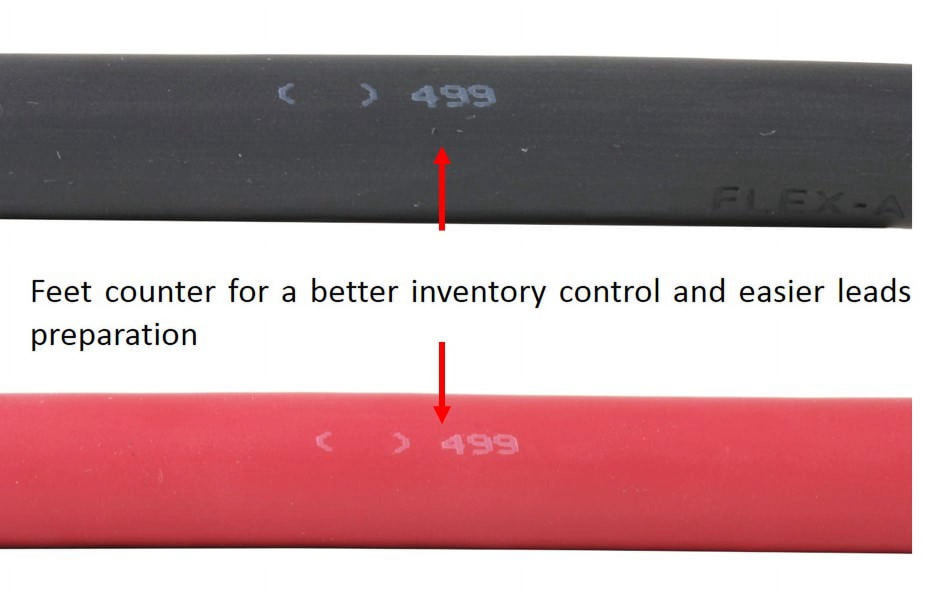 #2 Gauge AWG - Flex-A-Prene - Welding/Battery Cable - Black & Red - 600 V - Made in USA (15 FEET OF EACH COLOR)