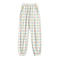 thumbnail image 3 of IROINNID Rollbacks Women's Sweatpants Casual Jogger Printing Pocket Elastic Waist Trousers Plaid Straight Pants Sweatpants,Multicolor, 3 of 5
