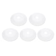 thumbnail image 1 of 5PCS Tapa de Decoración de Tubo 1.2 a 2.2in (30-55mm) Tapa de Tubo con Brida Decoración PP Plástico, Blanco, 1 of 6