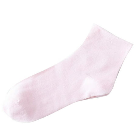 

Huaai socks for women 1Pair Comfortable Pure Color Cotton Sock Slippers Long Socks cute socks Pink