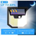 thumbnail image 3 of Luces solares para jardín al aire libre, súper brillantes, inalámbricas, 159 LED, ángulo amplio de 270°, luces con sensor de movimiento solar, IP65, impermeables, paquete de 4, 3 of 4