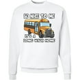 thumbnail image 2 of Inktastic School Bus Driver Be Nice Adult Sweatshirt, 2 of 4