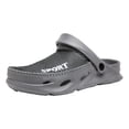 thumbnail image 4 of Rokment Mesh EVA Patchwork Wide Feet Clogs Garden Shoes for Men with Back Straps Breathable Waterproof Beach Slides Summer Casual Walking Slippers Water Sandals Grey Size 11, 4 of 6