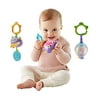 Fisher-Price Teether Rattle Set of 3 - Hungry Monster Rattle, Peek-A-Boo Monster, Monster Flutter Ball