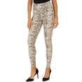 thumbnail image 2 of INC International Concepts Women's Shaping Knit Full Length Snakeskin Leggings  Black -Beige Size S, 2 of 6