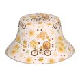 thumbnail image 1 of Fotbe Cute Bee Gnome Sombrero Tipo Pescador con Estampado – Sombrero de Sol de Algodón de Moda para Playa, Golf, Pesca, 1 of 6