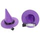 thumbnail image 2 of FELTECHELECTR 2 pinzas para el pelo con forma de sombrero de bruja de Halloween, pequeñas horquillas para el pelo, disfraz infantil de Halloween, 2 of 5